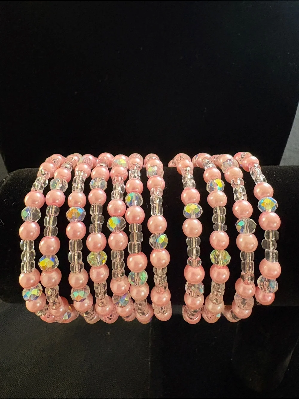 Pink Beaded Bracelet